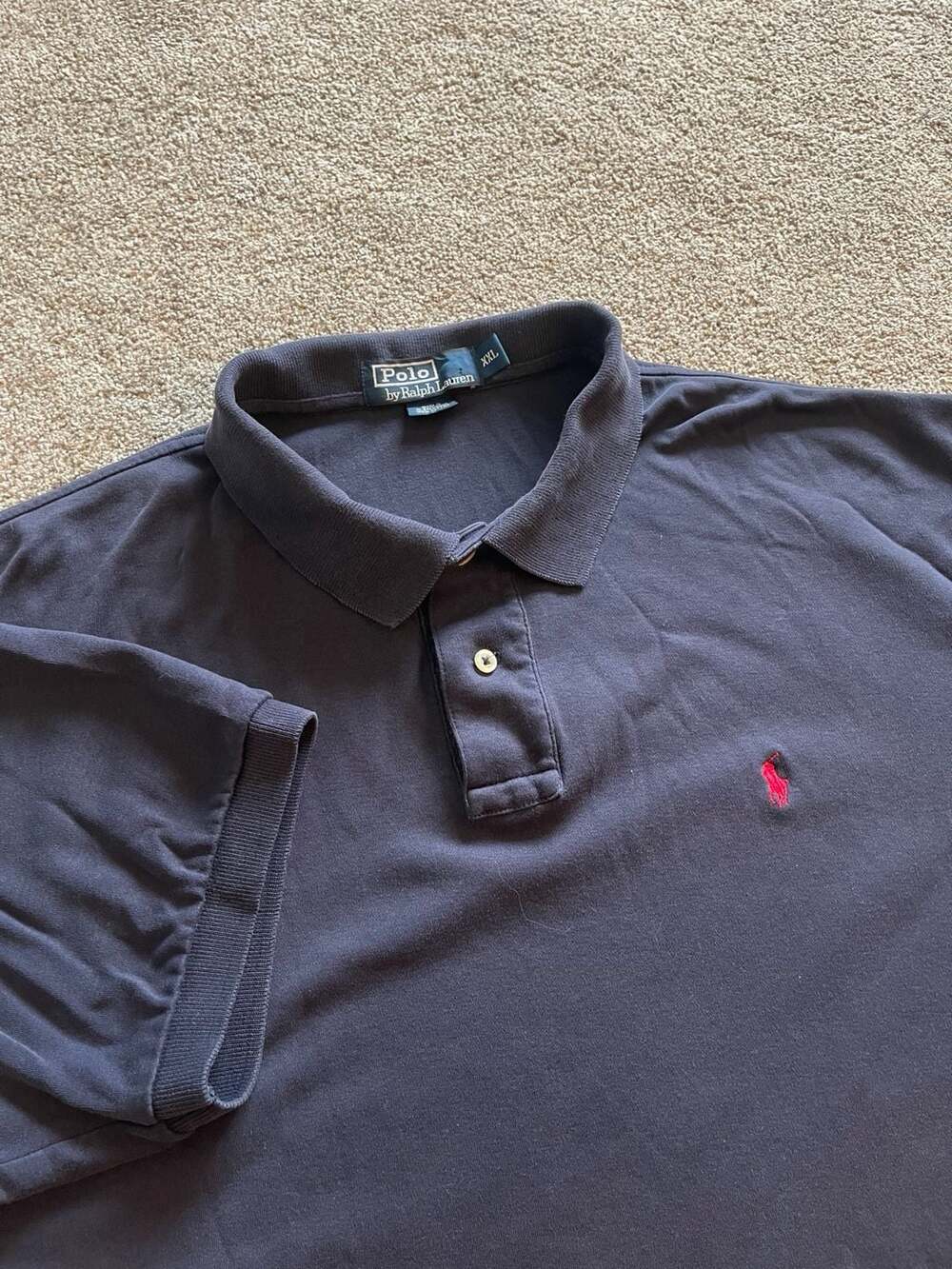 Polo Ralph Lauren Men's Black Short Sleeve Cotton Polo Shirt Size XXL